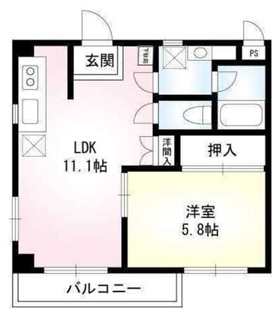 マンションルピナスの物件間取画像